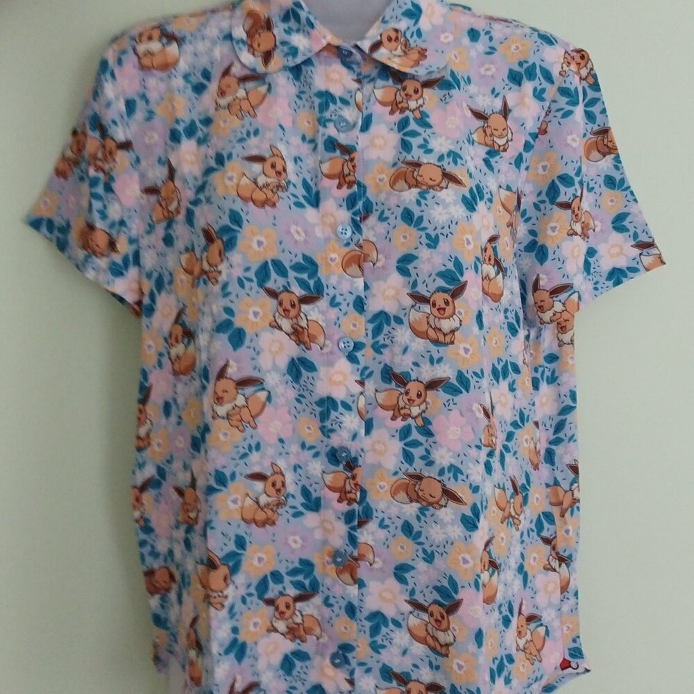 NWT - Eevee Garden Cute As A Button Shirt - BlackMilk - AU 10 - Offers Welcome!